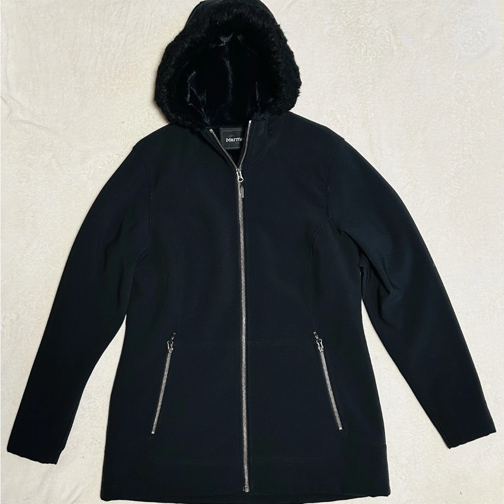 Marmot Tranquility Softshell Winter Jacket Faux F… - image 1